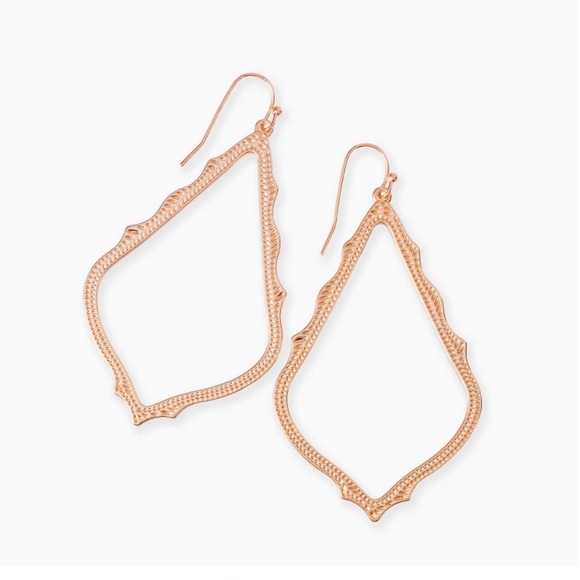 Kendra Scott large rose gold Sophee drop earrings - Picture 1 of 3